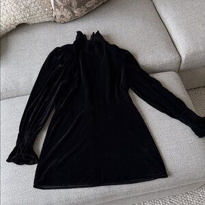 Zara Black Long Sleeve Dress